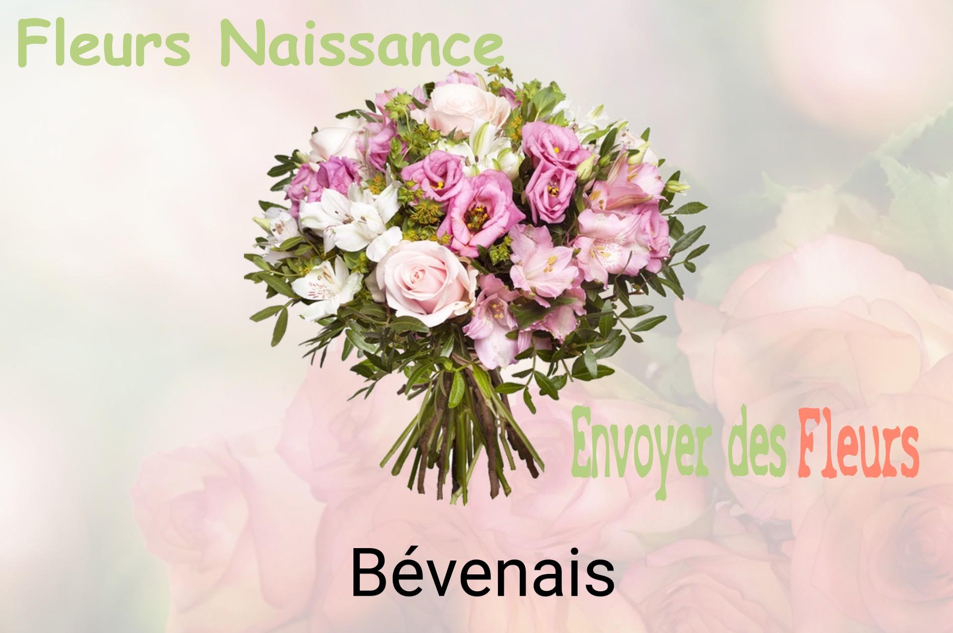 Bouquet de fleurs de naissance livré à Bévenais